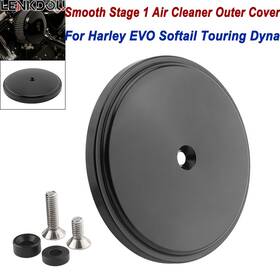 Lenkdou Mp09-004-0001b-la-dt Cnc Smooth Stage 1 Air Cleaner Outer Cover For Harley Touring Softail Road King