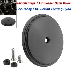 Mp09-004-0001b-la-dt Lenkdou Cnc Smooth Stage 1 Air Cleaner Outer Cover For Harley Touring Softail Road King