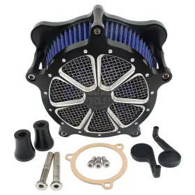 Mp09-008-0001wblim Lenkdou Cnc Air Cleaner Intake Filter System For Harley Touring Road King Street Glide