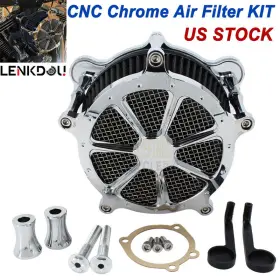 Mp09-009-0001cbid Lenkdou Air Cleaner Intake Filter For Harley Touring Electra Glide Road King Fxd Softail