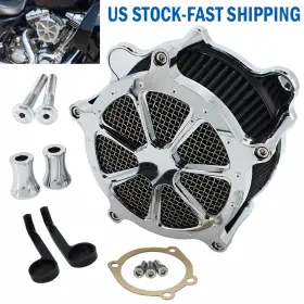 Mp09-009-0001cbl1 Lenkdou Air Cleaner Intake Filter For Harley Dyna Softail Touring Road King Street Glide
