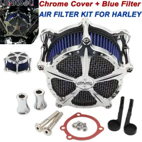 Mp09-009-0003cbll1 Lenkdou For Harley Air Cleaner Intake Filter Touring Road King Street Glide Softail Dyna