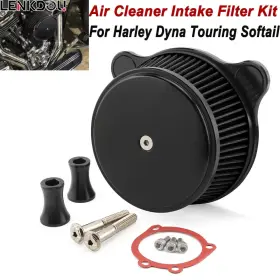 Mp09-009-0032bblmt Lenkdou Cnc Black Air Cleaner Intake Filters For Harley Dyna Softail Touring Road Glide