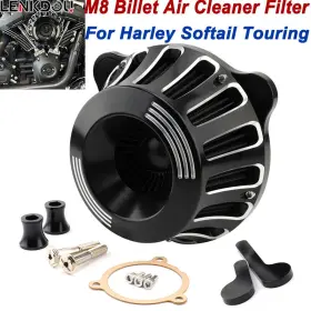 Mp09-010-0013bwblmt Lenkdou Cnc Air Cleaner Intakes For Harley Touring 17-25 M8 Road King Glide Softail
