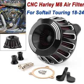 Mp09-010-0013bwrlmt Lenkdou M8 Air Cleaner Red Intake Filter For Harley Touring Street Glide 17 Softail 18