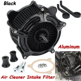 Mp09-dtus010-0002bb Lenkdou 1 Black Spike Air Cleaner Intake Filter Kit For Harley Tourng Street Road Glide