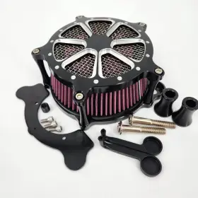 09001-0053 Lingdu Motorcycle Air Cleaner Intake Filter Venturi Cut Filters Kit For Harley Dyna Fxr