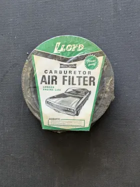 Afk-45 Lloyd Micro White Carburetor Air Filter Jeep Ford Datsun Toyota Mustang