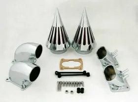 M533-b008-chrome Madhornets Chrome Spike Air Cleaner Intake Filter For Suzuki Boulevard M109