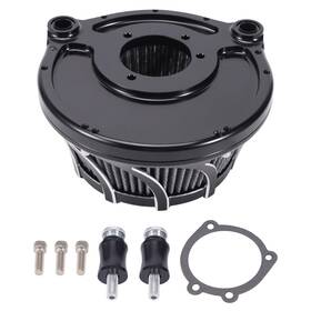 Maxpeedingrods 1d6wim Motorcycle Air Intake Filter For Harley Softail 2000-2015 Chrome Billet