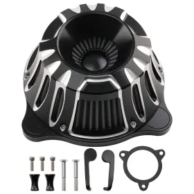J3dixy Maxpeedingrods High Flow Air Cleaner For Harley Electra Glide Flht Flhtc 2008-2013 Black