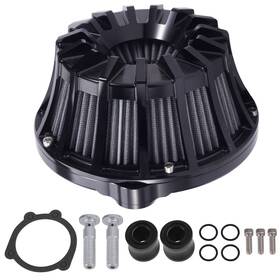 Maxpeedingrods Mn5xbz Cylinder Air Filter Kit For Harley Sportster 883 1200 Forty Eight 2004-22 Black