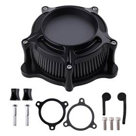 Maxpeedingrods Ue43ih Black Air Filter Kit For Harley Softail Street Glide Road King Electra 2018-2023