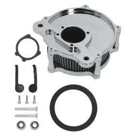 Y23bma Maxpeedingrods Black Air Filter Intake System For Harley Dyna 00-17 Softail 2000-2015 Aluminum