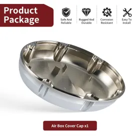 17231-mba-010 Moto1988 Air Intake/cleaner Cover/housing Case For 98-03 Shadow Ace 750/vt Deluxe Chrome