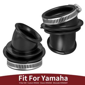 Moto1988 4tr-14453-00-00 2pcs Air Box To Carburetor Boots For Yamaha V Star 650 Custom Classic Silverado