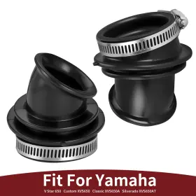 4tr-14453-00-00 Moto1988 2pcs Air Box To Carburetor Boots For Yamaha V Star 650 Custom Classic Silverado