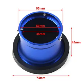Motorshop168 550730523763 50mm Carburetor Air Filter Horn Cup With Net Funnel Velocity Stacks Motor Silver