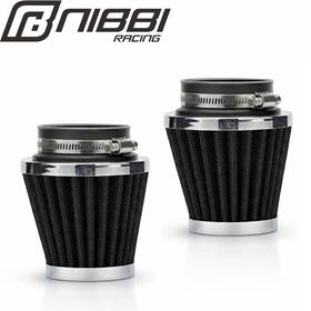 Nibbi Klzt-48-b-2 Washable Air Intake Filter Pod 48mm For Honda Cb350 Cb360 Cb450 Cb500t Cl