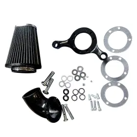 M-af-2010bk Oe Quality Black Cone Air Cleaner Filter Kit For 93-16 Dyna Softail Cv Carb Big Twin Harley