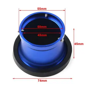 Oneclubaa 550736919584 50mm Carburetor Air Filter Horn Cup With Net Funnel Velocity Stacks Motor Silver
