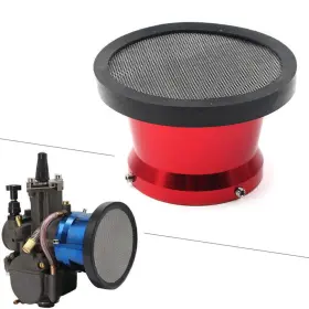 Onlyoneeusa 550741509879 50mm Carburetor Air Filter Horn Cup With Net Funnel Velocity Stacks For Carb Red