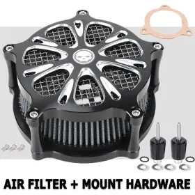 Dr-un0210oocb-a Oumurs For Harley Touring Fxs Electra Road Glide Fls Cnc Air Cleaner Intake Filter Us