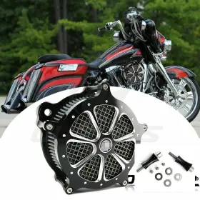 Mpp-hl006007-sk-7f Oumurs Air Cleaner Intake Filter Kit For Harley Street Glide Road King Dyna Touring Fx