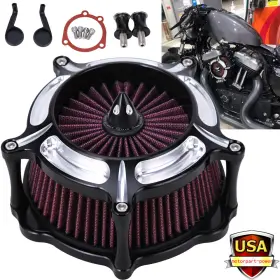 Mpp2157hl01626-4f Oumurs Cnc Air Cleaner Intake Filter Kit For Harley Sportster Iron 1200 Low Police 883