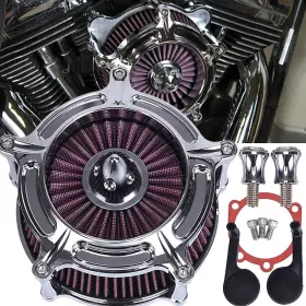 Mppb157hl02523zb-2f Oumurs Us Turbine Air Cleaner Intake Filter For Harley Sportster Iron Xl883 Xl1200l Low