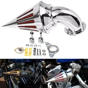Oms-hl006011-ch-a Oumurs Air Filter Intake For Harley Touring Evo Cv Carburetor Dyna Softail