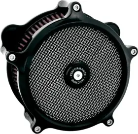 0206-2151-b Performance Machine Super Gas Air Cleaner Twin Cam/evolution Black