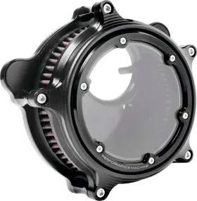 0206-2156-smb Performance Machine Vision Series Air Cleaner - Black Ops Motorcycle Street Bike