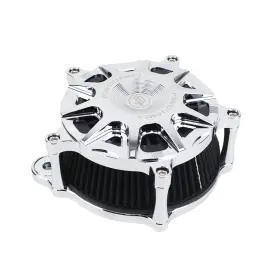 501011 Powerjames Chrome Air Filter Intake Cleaner For Harley Fxdls 16-17 Softail 08-16 Touring