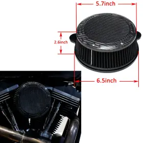 501027 Powerjames Carbon Fiber Air Filter For Harley 2016-17 Softail Slim Breakout Fat Boy Flstc