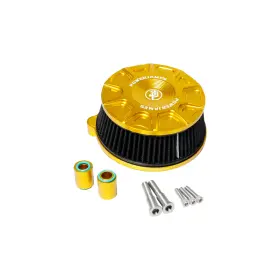 501031 Powerjames Gold Air Cleaner Filter For Harley 2016-17 Softail Slim Deluxe Breakout Fat Boy