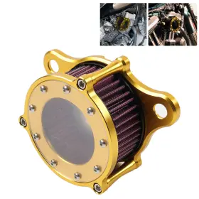 Raimukurijinusa 550739258239 Air Cleaner Intake Filter Kit For Harley Sportster Xl883 Xl1200 1991-22 Gold Red