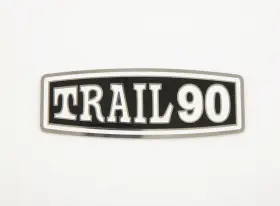 87128-077-000 Reman Honda Trail 90 Air Filter Housing Metal Emblem. Ct90 Box Decal K1