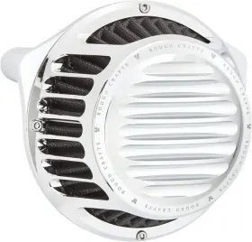 Rc-600-013 Rough Crafts Round Air Cleaner Chrome #rc-600-013 Harley Davidson
