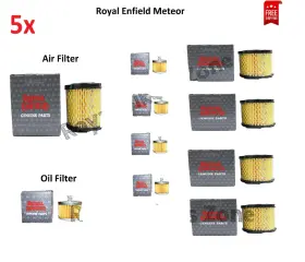 1570250 Royal Enfield 1570250/b For Meteor 350cc - Inch Oil Filter And Air Pack Of 5 Pcs