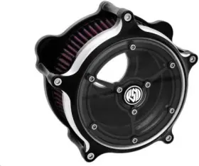 0206-2143-bm Rsd Roland Sands Design Clarity Air Cleaner Contrast Cut Black Aluminum Cotton