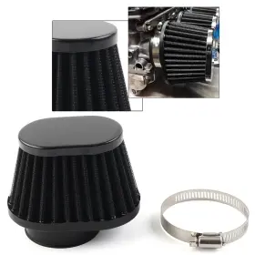 Runx 550745835806 1 X Black 51mm 2 Inch Air Intake Filter Cleaner Pod For Universal Motorcycle