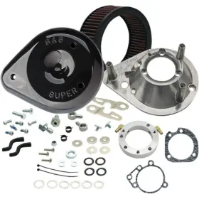 1010-1867 S&s 1991-2003 Cycle Stealth Air Cleaner Kit Xl Sportster Tear Drop G.blk