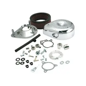 106-2091 S&s Cycle High Flow Air Cleaner Kit Chrome #106-2091 Harley Davidson