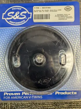 170-0374c S&s Cycle Air Cleaner Kit Stealth Stock Bore 2015-20 Street