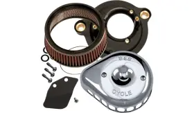 170-0435c S&s Cycle Fits Mini Teardrop Stealth Air Cleaner Kit - Chrome