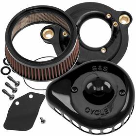S&s Cycle 170-0436 S&s Mini Teardrop Stealth Air Cleaner Kit - Gloss Black