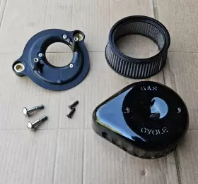 170-0525b S&s Cycle Harley Davidson Road King - Teardrop Black Air Cleaner Assembly