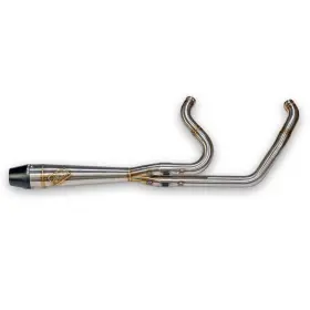 930-02624 Sawicki Intmdtr M8 Softail Mid Brushed Ss With Black End Cap