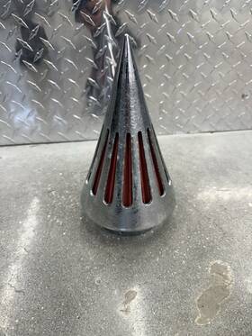 Secret-e 738422047623 Chrome Cone -style A/ Small- For Air Cleaner/air Intake Harley Dyna Touring Mode